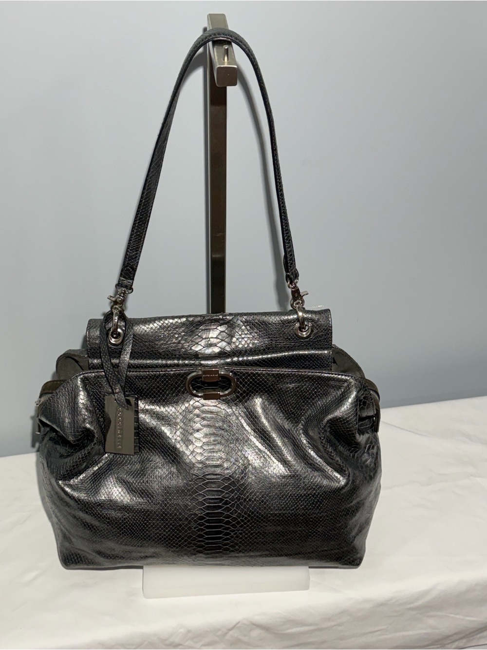 Coccinelle‎ Faux-Snake Leather Shoulder Bag -